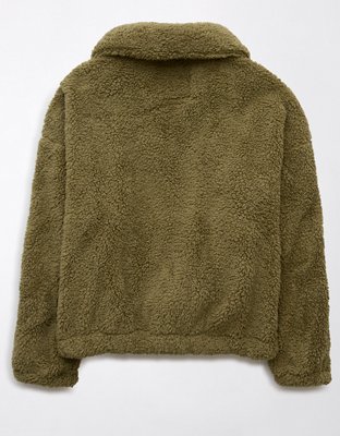 AE Zip-Up Bear Hug Sherpa Sweatshirt