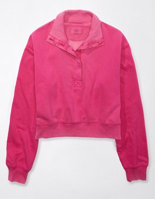 AE Cropped Quarter-Zip Sweatshirt