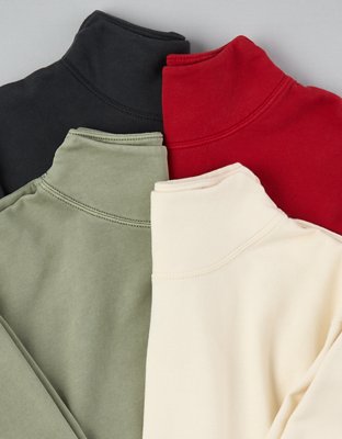 AE Fleece Mock Neck Sweatshirt