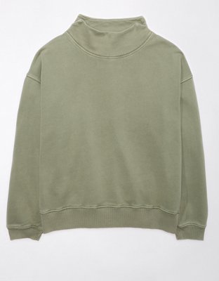 AE Fleece Mock Neck Sweatshirt