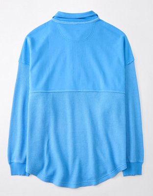 Женские худи American Eagle AE Oversized Quarter Zip Sweatshirt — фото 4