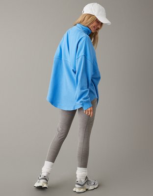 Женские худи American Eagle AE Oversized Quarter Zip Sweatshirt — фото 2