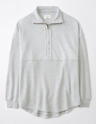AE Oversized Quarter Zip Sweatshirt