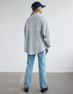 AE Oversized Quarter Zip Sweatshirt