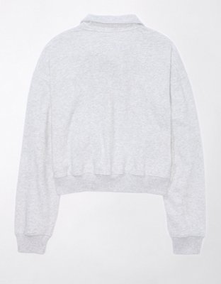 AE Cropped Quarter-Zip Sweatshirt