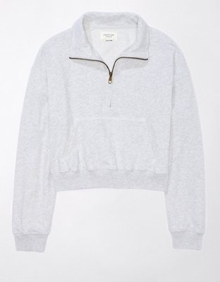 AE Cropped Quarter-Zip Sweatshirt