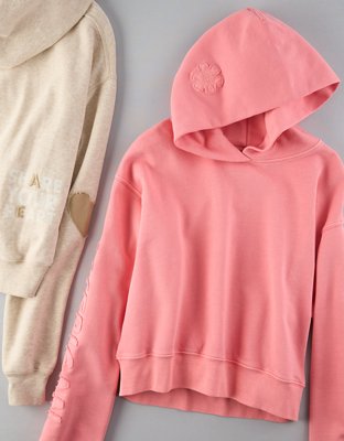 Pink graphic outlet hoodie