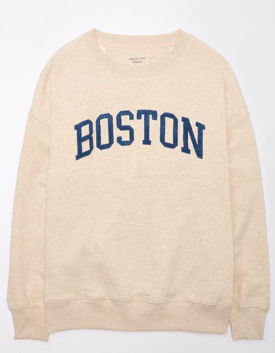 AE Oversized Boston Graphic Sweatshirt