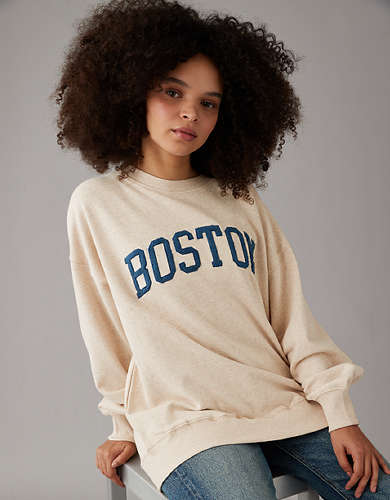AE Oversized Boston Graphic Sweatshirt