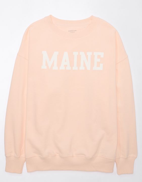 AE Oversized Maine Graphic Sweatshirt
