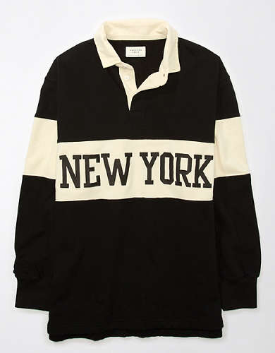 AE Oversized New York Polo Fleece Sweatshirt