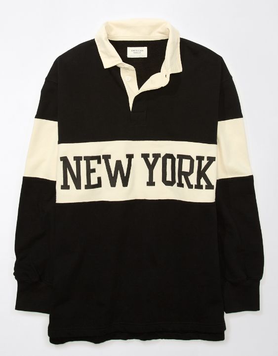 AE Oversized New York Polo Fleece Sweatshirt