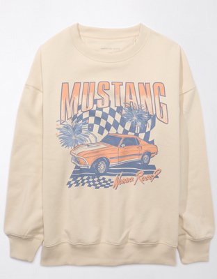 Женские худи American Eagle AE Oversized Mustang Graphic Sweatshirt — фото 4