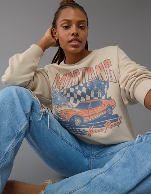 AE Oversized Mustang Graphic Sweatshirt