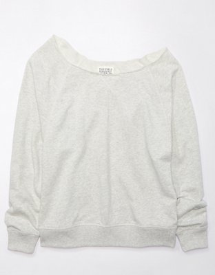 AE Long-Sleeve Off-The-Shoulder Sweatshirt