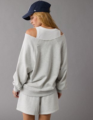 Женские худи American Eagle AE Long-Sleeve Off-The-Shoulder Sweatshirt — фото 4