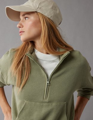 American eagle green sweatshirt online