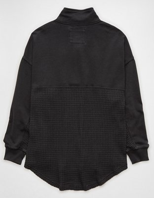 Женские худи American Eagle AE Oversized Half-Zip Sweatshirt — фото 4