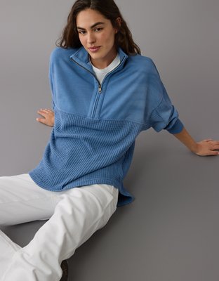 AE Oversized Half-Zip Sweatshirt