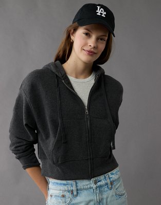 AE Everyday Luxe Zip-Up Hoodie,New Products : American Fashion Style Bags On Sale