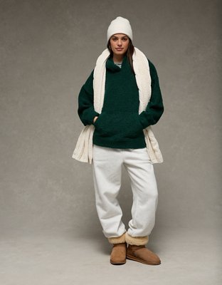 AE Sherpa Fleece Hoodie | American Eagle