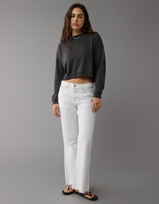 Женские худи American Eagle AE Big Hug Cropped Crew Neck Sweatshirt — фото 4