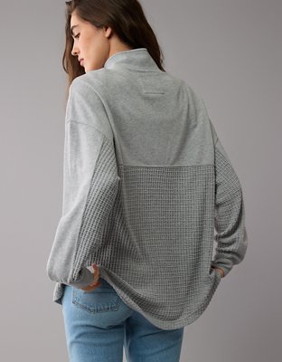 AE Oversized Half-Zip Sweatshirt