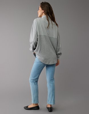 AE Oversized Half-Zip Sweatshirt