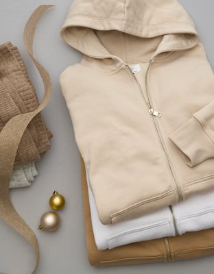 AE Everyday Luxe Zip-Up Hoodie