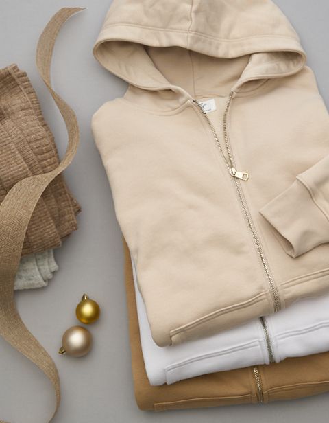 Женские худи American Eagle AE Everyday Luxe Oversized Zip-Up
