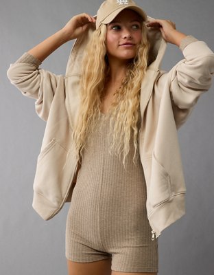 Женские худи American Eagle AE Everyday Luxe Oversized Zip-Up — фото 2