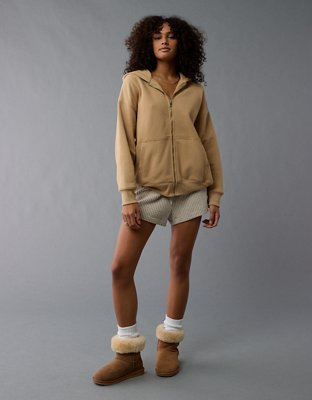 AE Everyday Luxe Zip-Up Hoodie