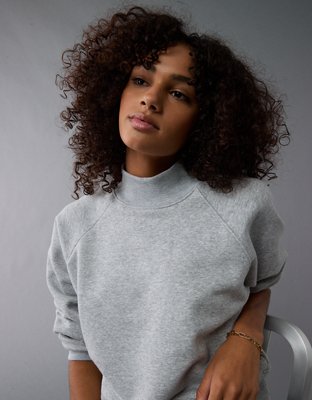 AE Everyday Luxe Mock Neck Sweatshirt