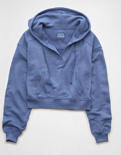 AE Cropped Graphic Hoodie AE Cropped Graphic Hoodie