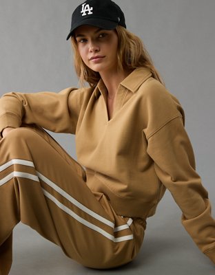 AE Cropped Polo Sweatshirt