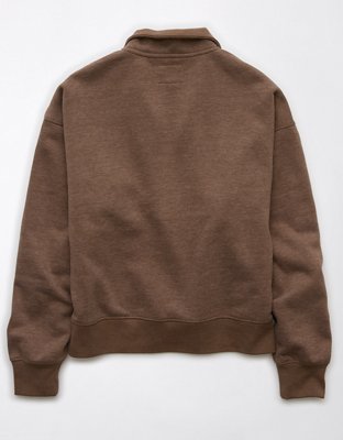 Женские худи American Eagle AE Everyday Luxe Quarter-Zip Sweatshirt — фото 4