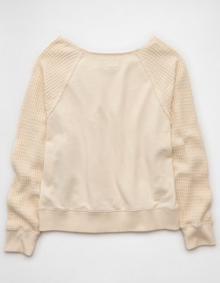 AE Mixed Knit Sweatshirt