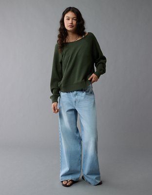 AE Mixed Knit Sweatshirt