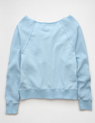 AE Mixed Knit Sweatshirt