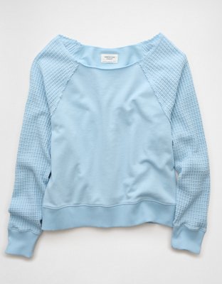 AE Mixed Knit Sweatshirt