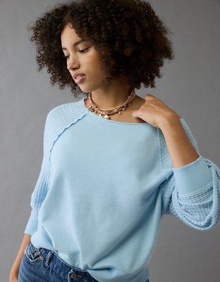 AE Mixed Knit Sweatshirt
