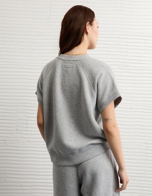 AE Short-Sleeve Graphic Sweatshirt