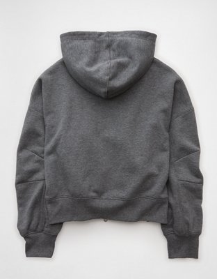 AE Everyday Luxe Barrel Sleeve Full Zip Hoodie