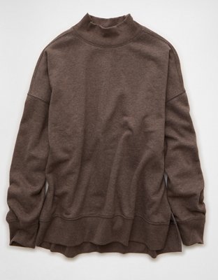 AE Everyday Luxe Oversized Mock Neck Sweatshirt