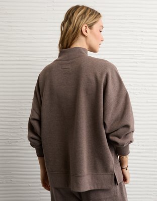 AE Everyday Luxe Oversized Mock Neck Sweatshirt