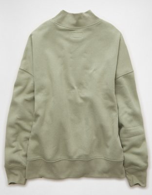 AE Everyday Luxe Oversized Mock Neck Sweatshirt