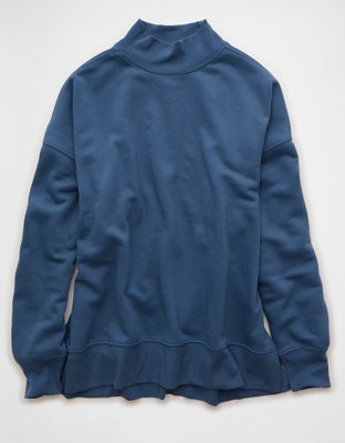 AE Everyday Luxe Oversized Mock Neck Sweatshirt