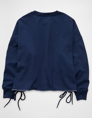 AE Side Lace-Up Sweatshirt | American Eagle