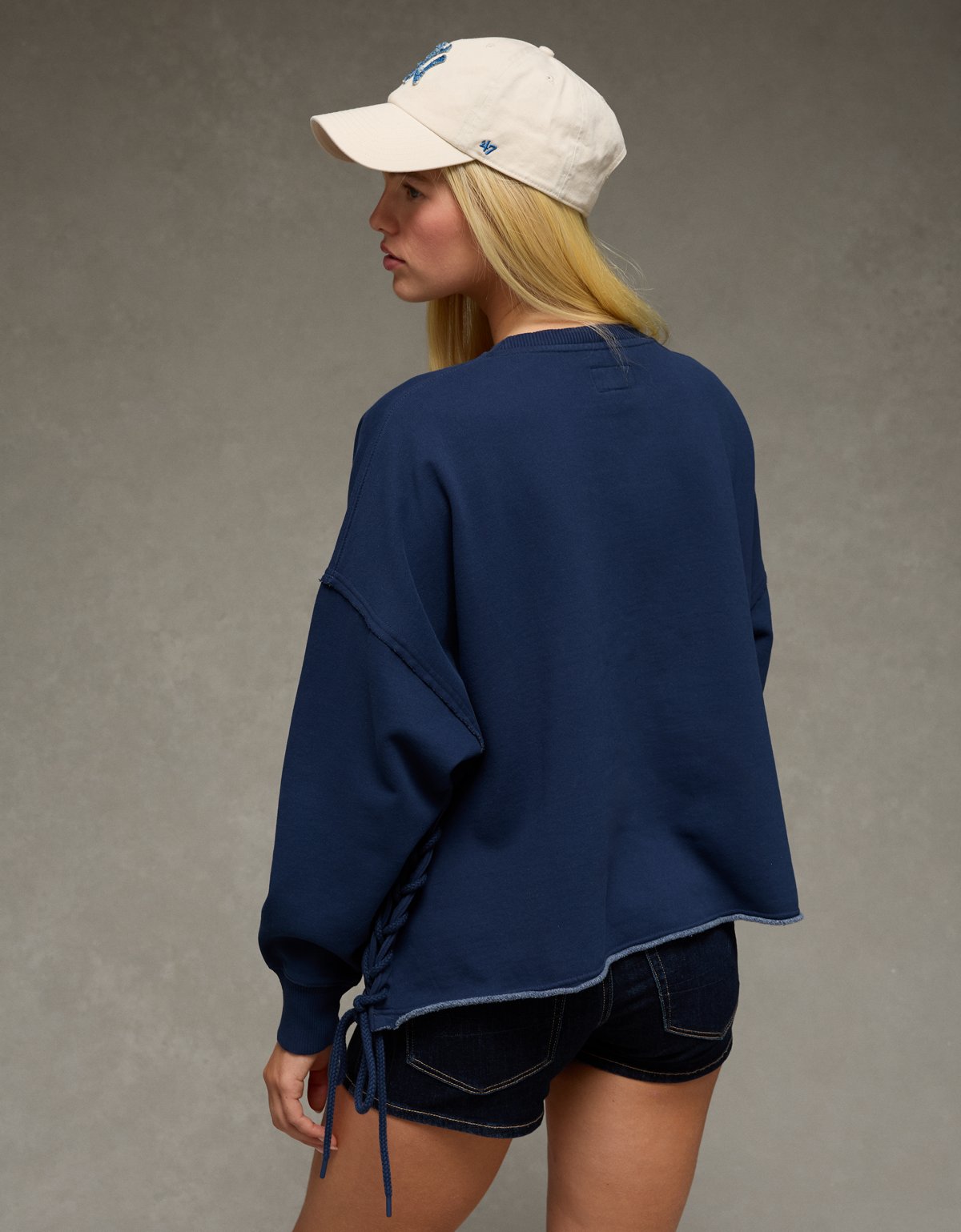 AE Side Lace-Up Sweatshirt - image 2