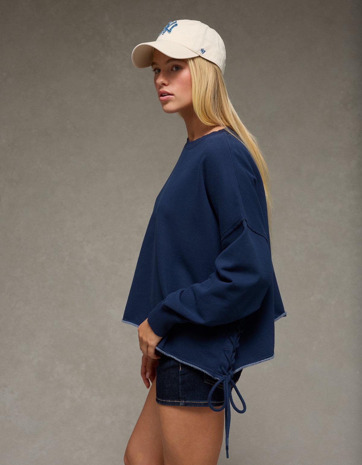 AE Side Lace-Up Sweatshirt - image 5